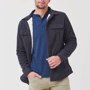 FAHERTY BRAND Men's Sherpa Lined Shirt Jacket Small